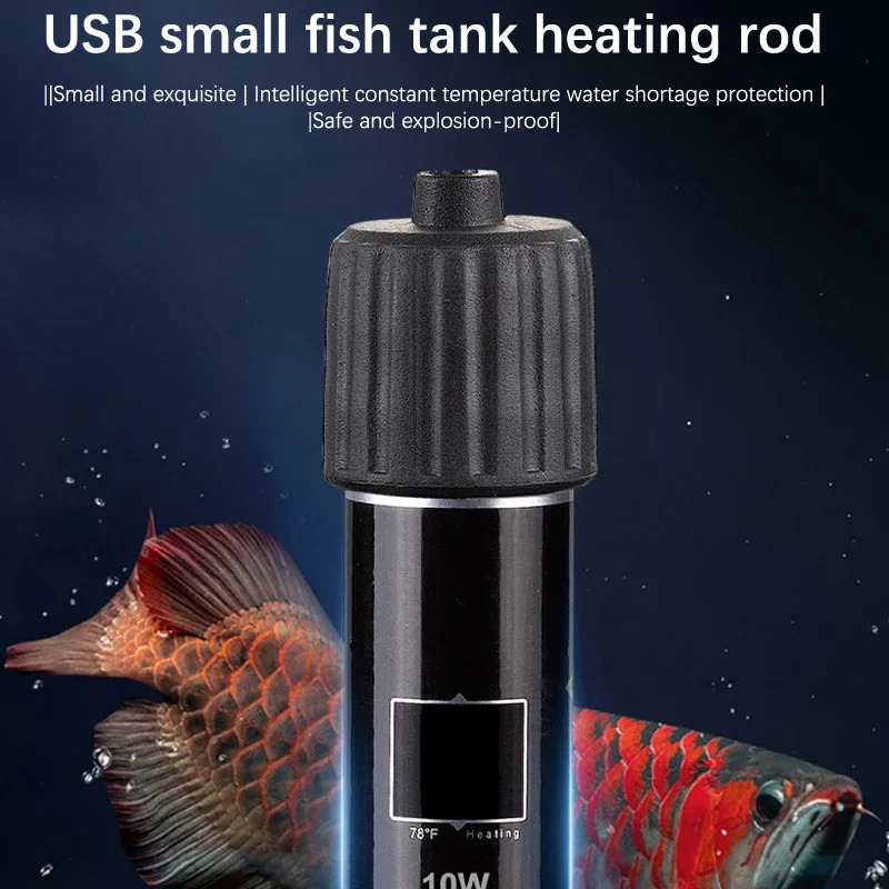 Marine Aquarium Heater - USB Mini-Aquarium-Heizstab, 26 ° C Konstanttemperatur-Tauchthermostat,