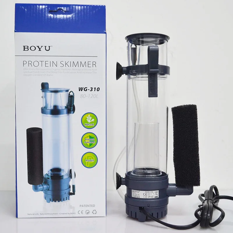 Marine Aquarium Protein Skimmer - 6W/8W BOYU Protein-Skimmer-Filter zum Aufhängen an