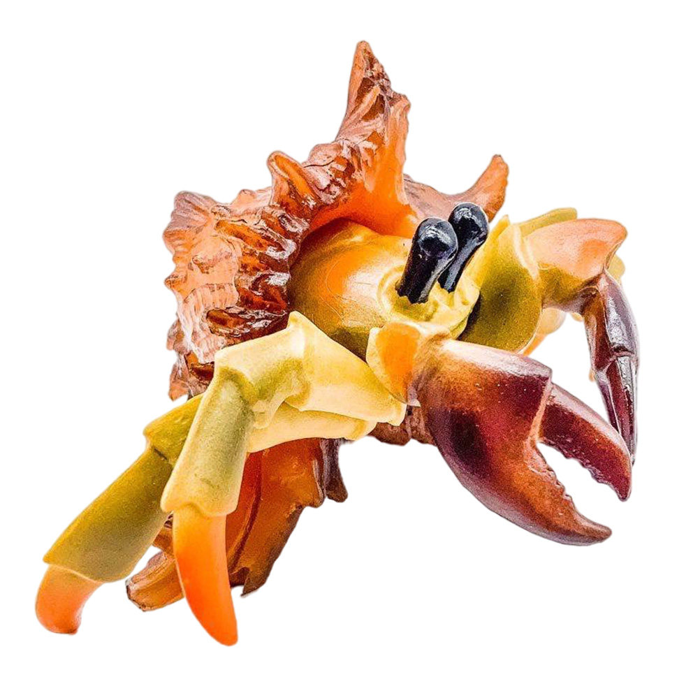 Marine Aquarium Hermit Crab - Realistische Plastik-Einsiedlerkrabben-Dekoration für Kinder, Haus, Garten,