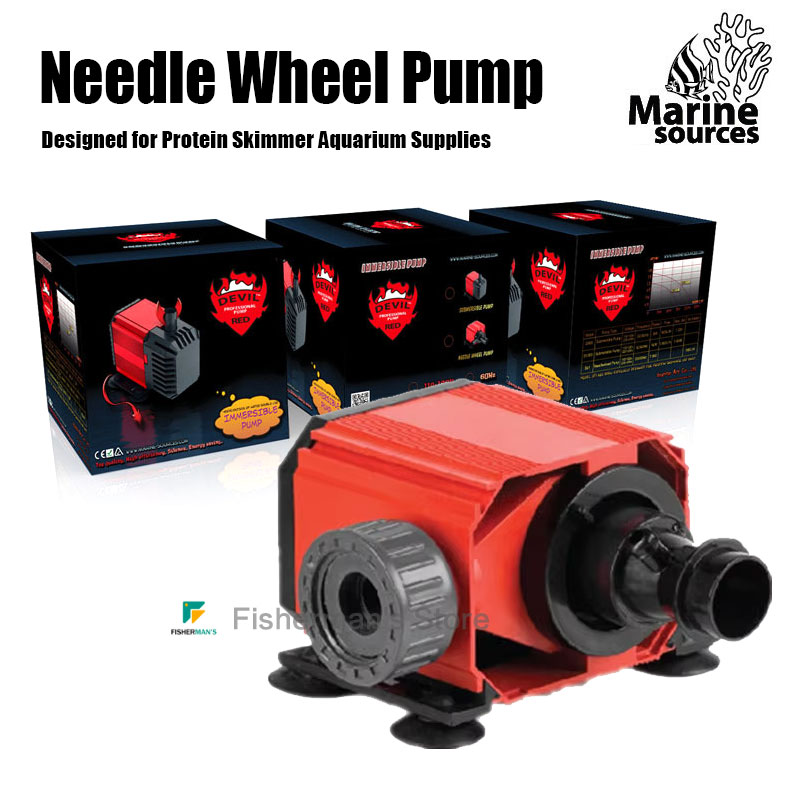 Marine Aquarium Design - Red Devil Nadelradpumpe für Protein-Skimmer-Aquariumzubehör, Marine-Quellen,
