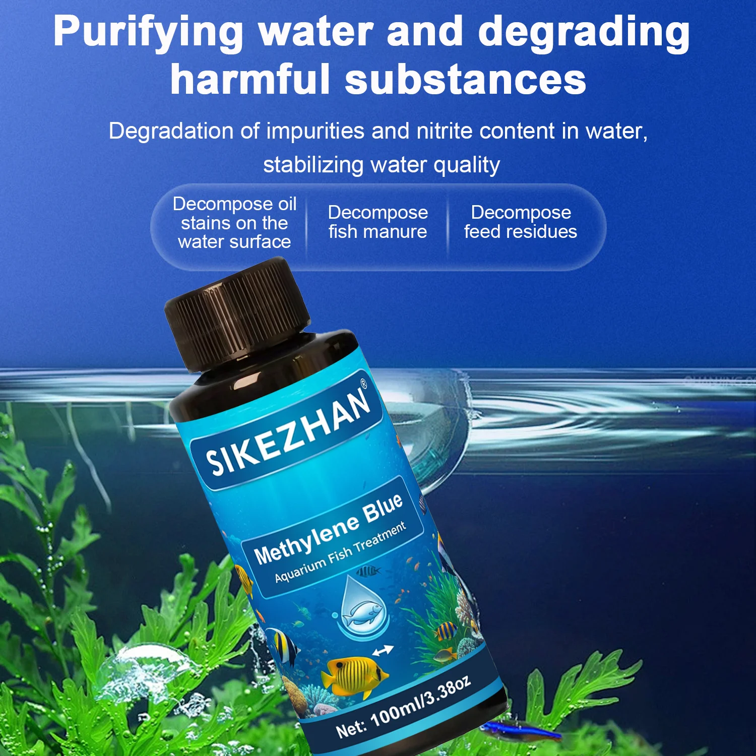 Methylenblau-Aquarium-Fischbeh – Marine Aquarium Bacteria Bewertung und Preis
