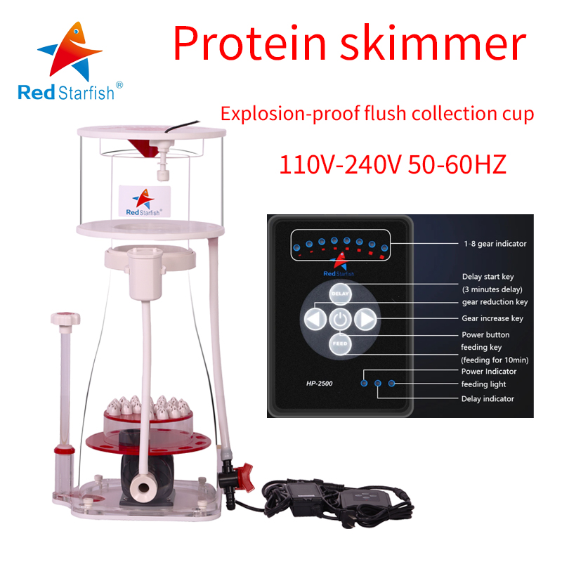 110–240 V roter Seestern-Aquar – Marine Aquarium Protein Skimmer Bewertung und Preis